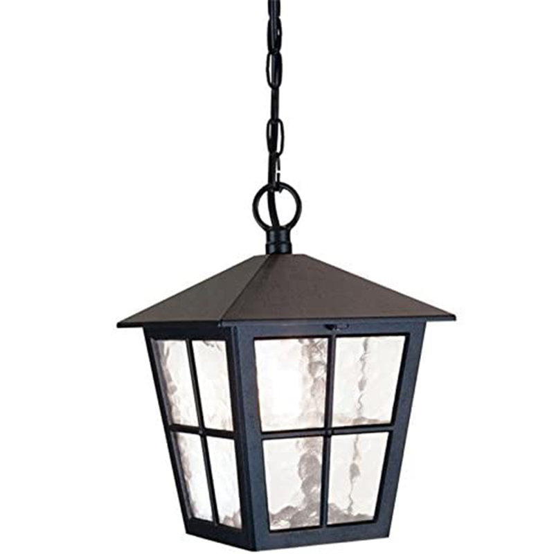 Gracie Oaks Metal 1 Bulb 14.96'' H Hardwired/PlugIn Outdoor Hanging